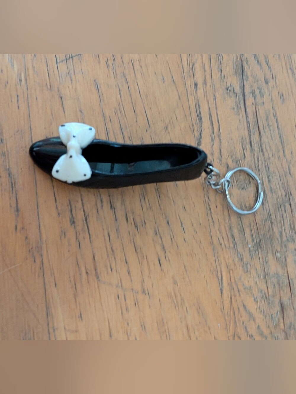 Vintage Black Heel Keychain